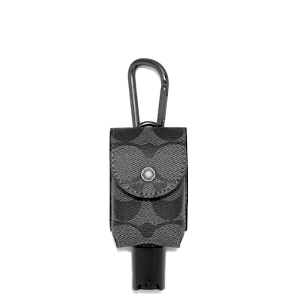 Coach Hand Sanitizer Holder In Signature Canvas